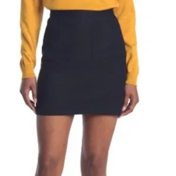 Modcloth Dresses & Skirts - NWT Navy Hi-Waist Stretch Mini Skirt